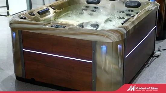 2 3 4 5 6 7 8 Perosn Whirlpool Massage Acrylic Outdoor Freestanding Bath Tub Hot Piscine Balboa Optional Swim SPA Hydromassage Bathtub