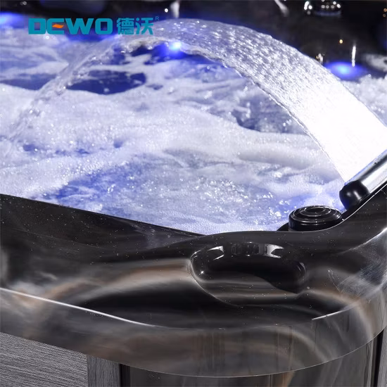 2 3 4 5 6 7 8 Perosn Whirlpool Massage Acrylic Outdoor Freestanding Bath Tub Hot Piscine Balboa Optional Swim SPA Hydromassage Bathtub